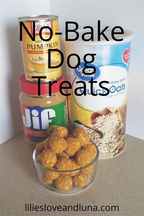 Peanut Butter And Pumpkin No Bake Dog Treats Healthy Dog Treats