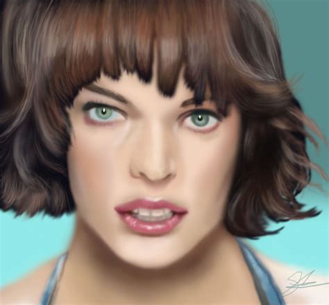 Milla Jovovich Digital Painting