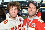 Chiefs fan Paul Rudd celebrates Super Bowl win with son Jack