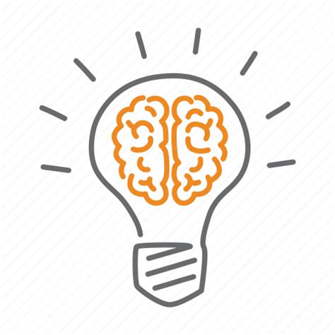 Seo Brain Idea Bulb Light Think Icon