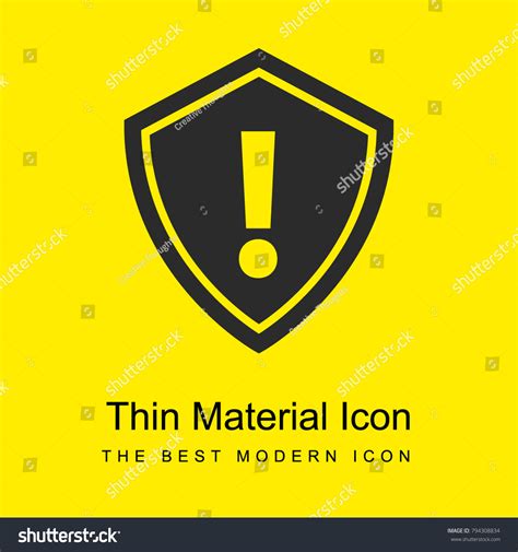 Security Alert Symbol Exclamation Sign Inside Stock Vector Royalty