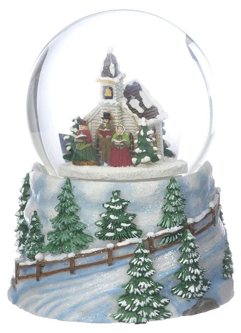 Large Snow Globe Church Christmas Ornament Other