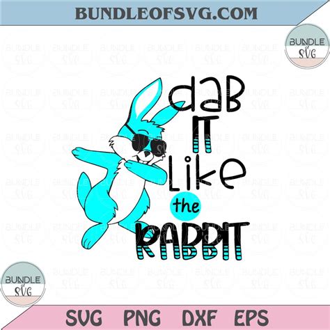 Dabbing bunny svg Dab it like the Rabbit Svg Easter hip hop Svg Png