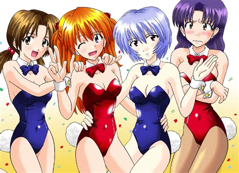 Ayanami Rei Horaki Hikari Katsuragi Misato Souryuu Asuka Langley