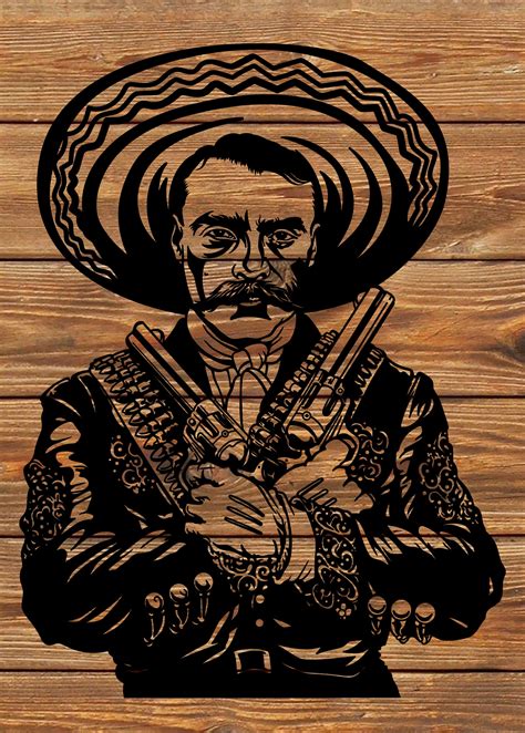 Png Svg File Chicano Emiliano Zapata Líder Mexicano Etsy España