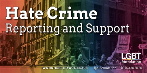 Lgbt Foundation Hate Crime Reporting And Support