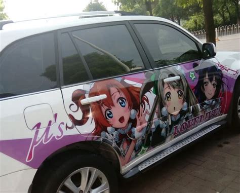 3d car decals japanese cartoon anime car styling diy whole body car stickers waterproof car