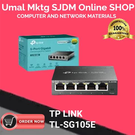 Tp Link Tl Sg105e 5 Port Gigabit Easy Smart Switch Network Switch Hub 5
