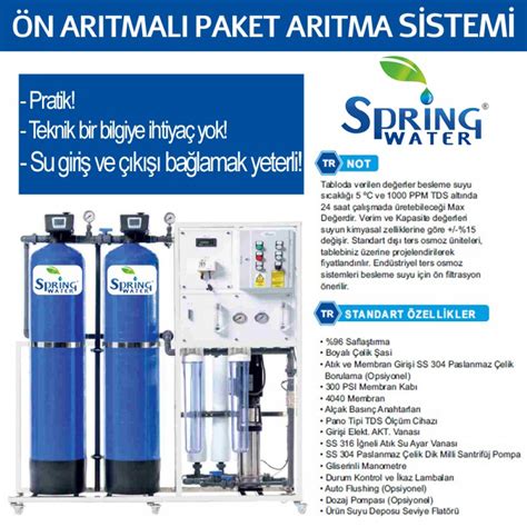 Ön Arıtmalı Paket Arıtma Sistemi