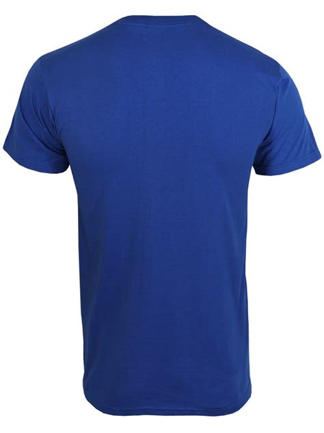 Free 6793 Blue T Shirt Template Front And Back Yellowimages Mockups