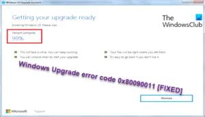 Fix Windows Upgrade Error Code X
