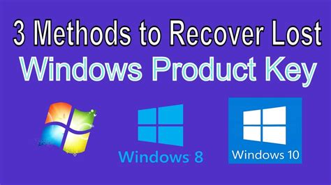 3 Methods To Recover Your Windows 10 Product Key Youtube