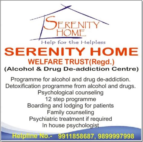 Serenity Home Alcohol And Drug Rehab A Ghaziabad Uttar Pradesh De