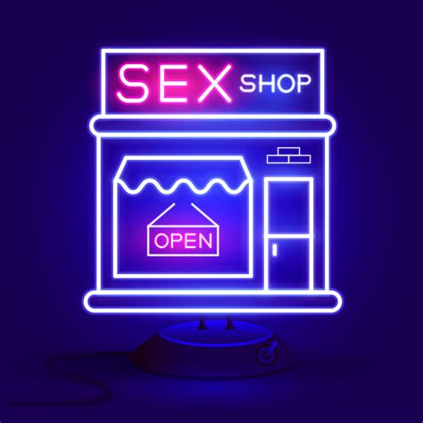 Sex Shop Now Neon Sign Ready For Your Design Greeting Card Banner