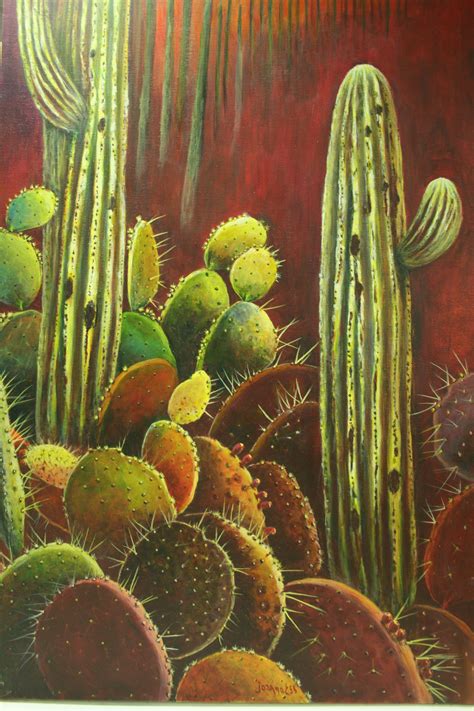 Desert Grouping Shows How The Desert Makes Its Own Display Acrylic On