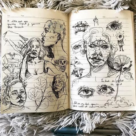 just a messy skeches 🌚… sketchbook ideas inspiration sketch book art diary