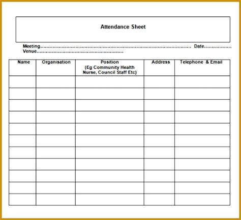 5 Monthly Attendance Sheet Xls Fabtemplatez