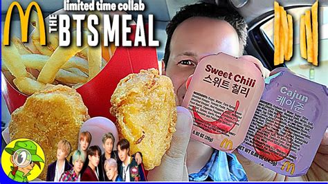 Menu kolaborasi antara mcdonald's dan bts yaitu bts meal telah hadir di indonesia mulai 9 juni 2021. McDonald's® THE BTS MEAL Review 🎤🎶🐔🍟🥤 | BTS x McD | Peep ...