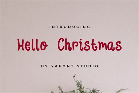 Hello Christmas Font Letterayu Studio Fontspace