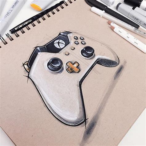 Realistic Xbox Controller Drawing Customize Your Xbox One And Series X