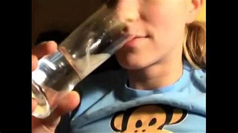 Teen Drink Cum From Glass