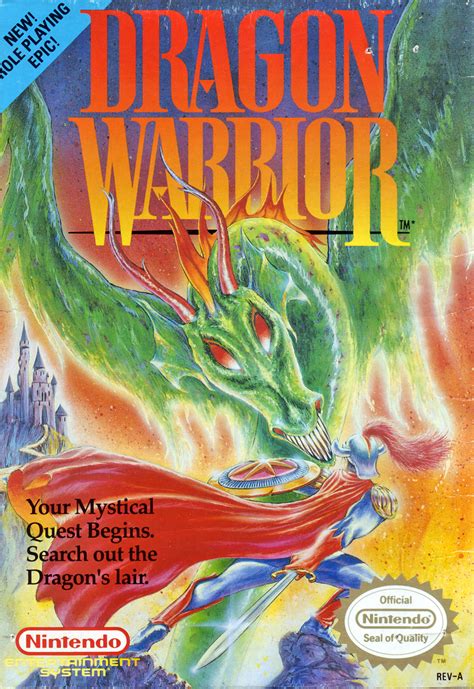 File Dragon Warrior NES Box Front Side Png Dragon Quest Wiki