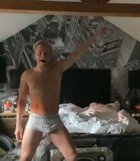 Olly Murs Shows Off His Huge Bulge In White Pants As He Dances In His Bedroom And Says