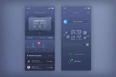 Free Mobile Wallet App Ui Psd Download Psd