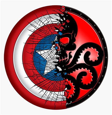 0d1hfem Captain America Hydra Shield Hd Png Download Kindpng
