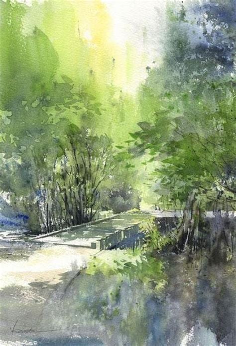 40 Easy Watercolor Landscape Painting Ideas For Beginners Watercolor