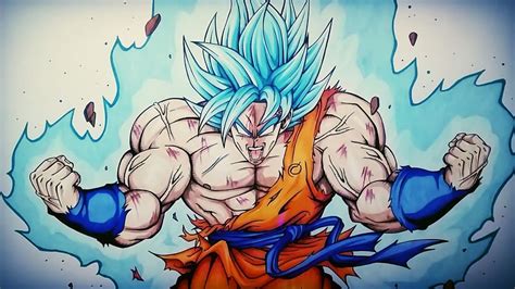 Drawing Goku Ascended Super Saiyan Blue Vs Yair Sasson Art Dibujame