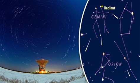 It is unique because the meteors are visible all night long, since the constellation gemini arises just an hour or two after nightfall. Geminids 2017 map: Where can you watch the meteor shower ...