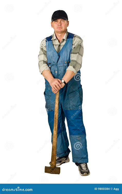 Workman Stock Photo Image Of People Workman Coverall 9800384