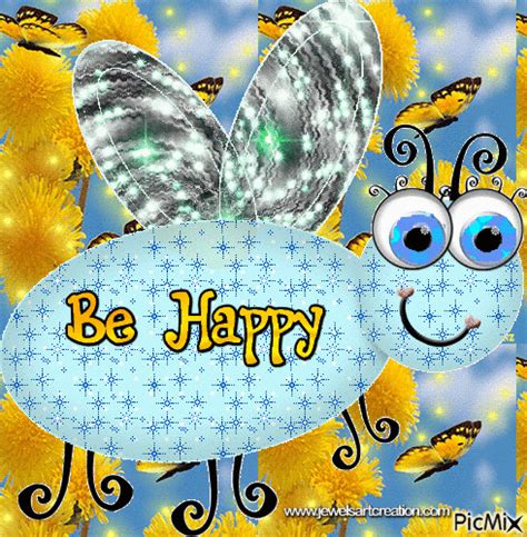 Bee Happy Free Animated  Picmix