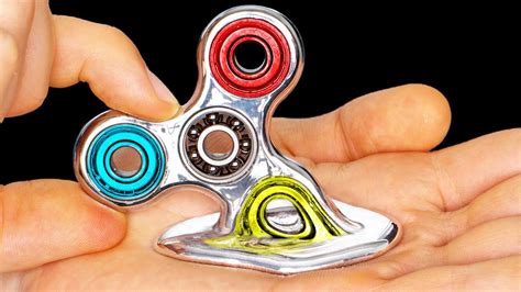 Diy Fidget Spinner Melts In Your Hand Rare Liquid Mirror Diy