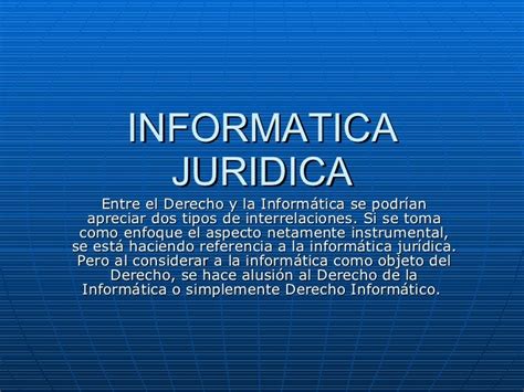 Informatica Juridica