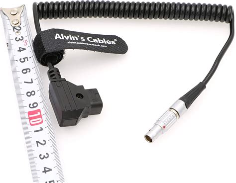 Alvins Cables 2 Pin Male 0b To D Tap Power Coiled Cable For Teradek