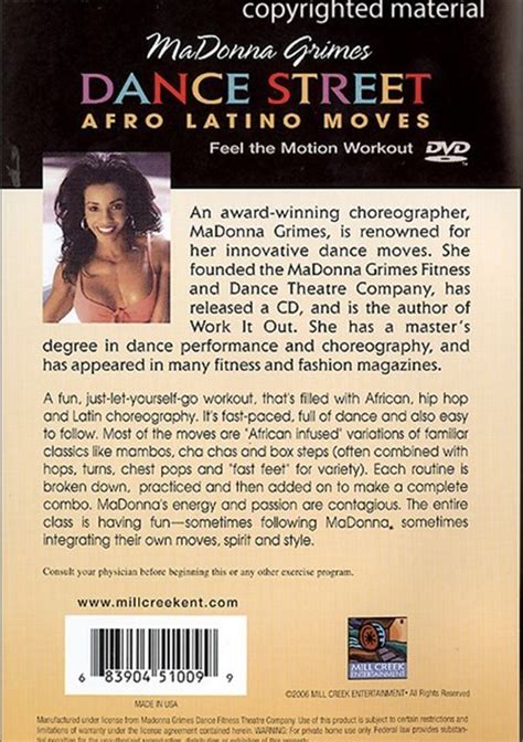 Madonna Grimes Dance Street Afro Latino Moves Dvd Dvd Empire