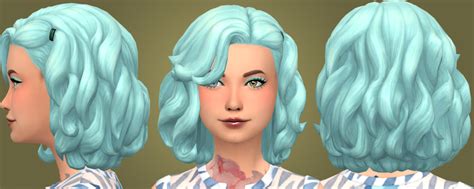 Sims 4 Maxis Match Short Curly Hair Happy Living