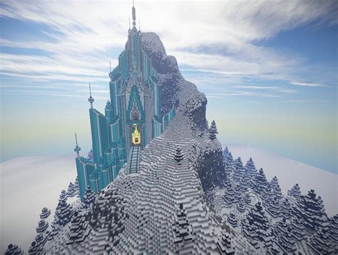 Frozen Elsas Ice Castle Minecraft Map