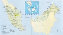 Large detailed road map of Malaysia. Malaysia large detailed road map ...