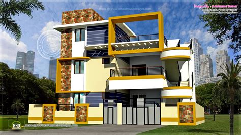 Stilt +3 floor house plan for noida sector 100, 133, 135 complete house. Modern 3 floor Tamilnadu house design - Kerala home design ...