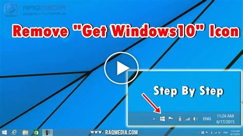 How To Remove Get Windows 10 Icon From Taskbar Youtube