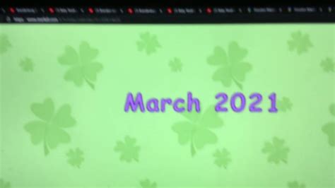 Starfall Make A Calendar March 2021 Youtube