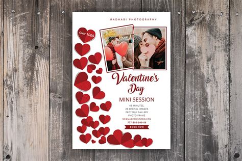 Valentines Day Mini Session Card Creative Daddy