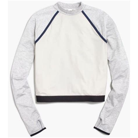 New Balance For Jcrew Long Sleeve Colorblock Crop Top 1130 Ars