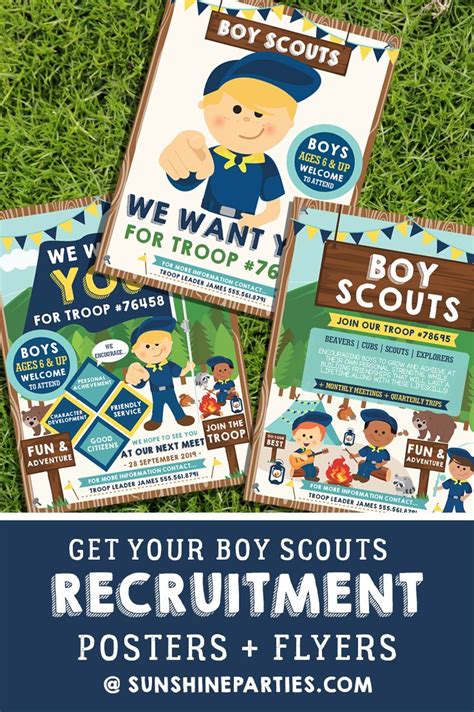 Scout Recruitment Posters To Grow The Troops Sunshine Parties