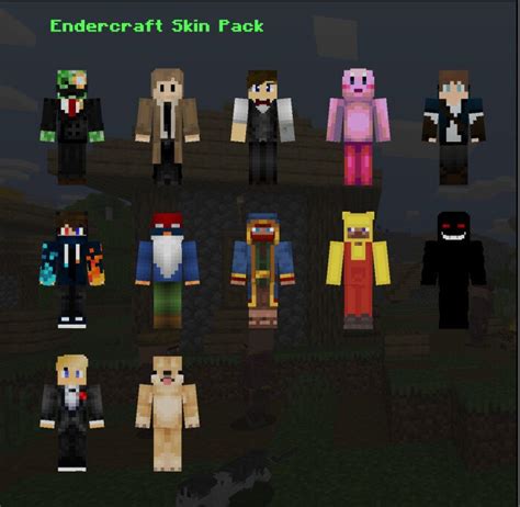 Mcpebedrock Endercrafters Skin Pack Minecraft Skins Mcbedrock Forum