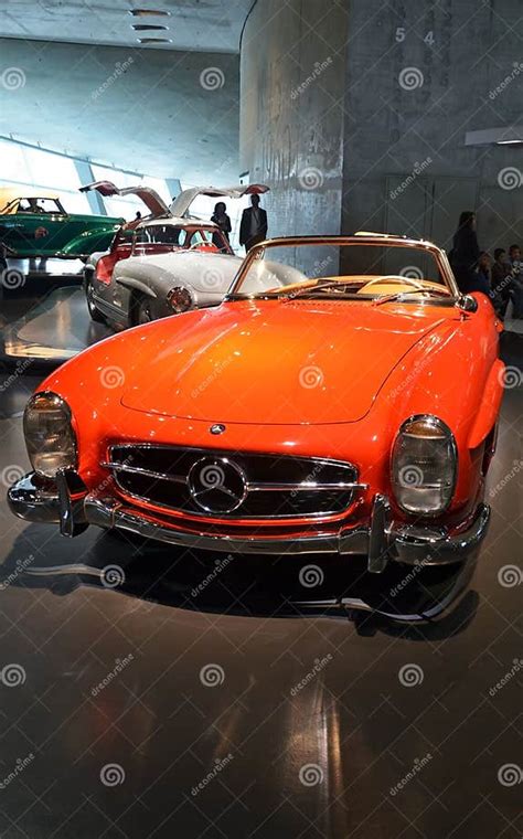 Vintage Cars Exhibit In The Mercedes Benz Museum In Stuttgart Editorial