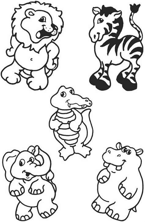 Cute Animals Coloring Page Animal Coloring Pages Animal Coloring Books